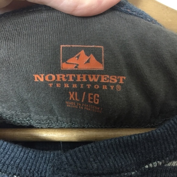 [Northwest Territory] Men's Ribbed Henley Striped Long Sleeve Shirt - Picture 5 of 10